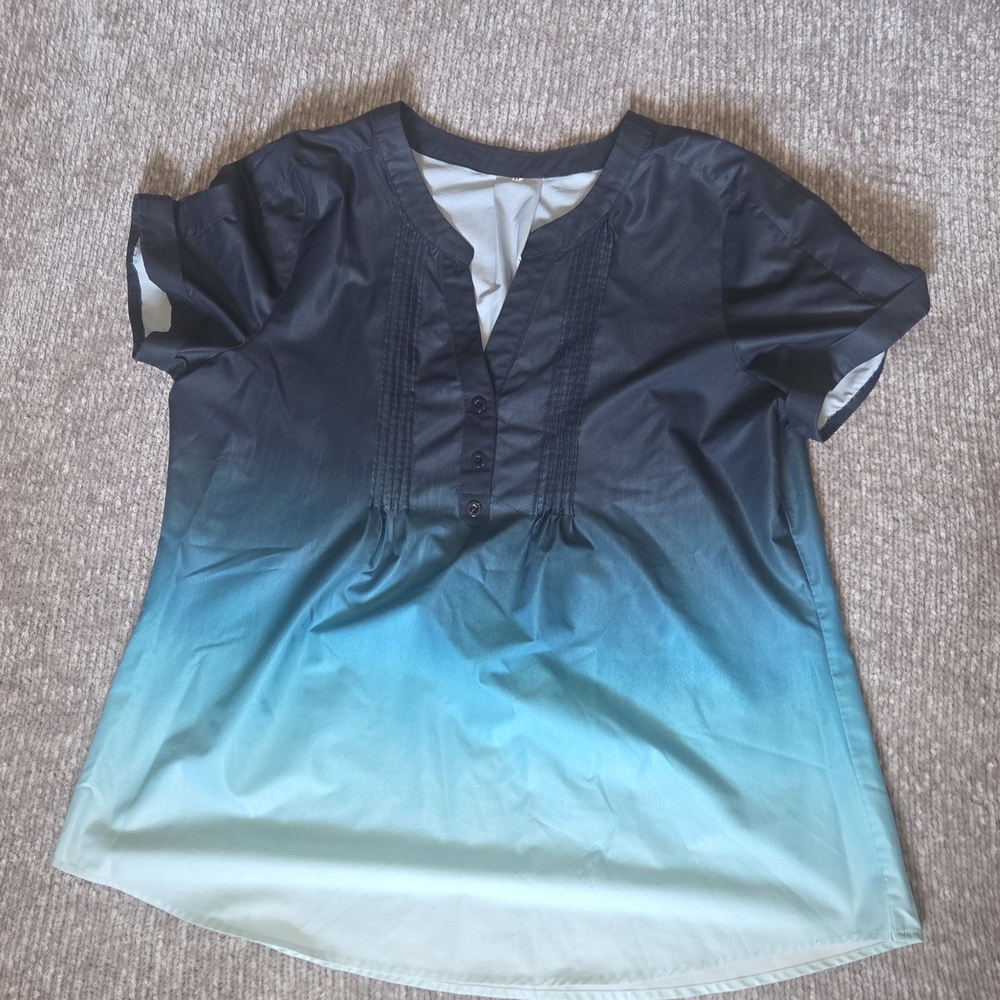 Gradient Blue Women's Top